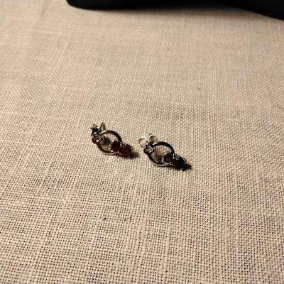 .35ctw Mozambique Ruby Round Cut 925 Sterling Silver Stud Earrings
