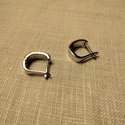 .60ctw White Sapphire 925 Sterling Silver Earrings