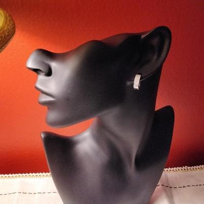 .60ctw White Sapphire 925 Sterling Silver Earrings