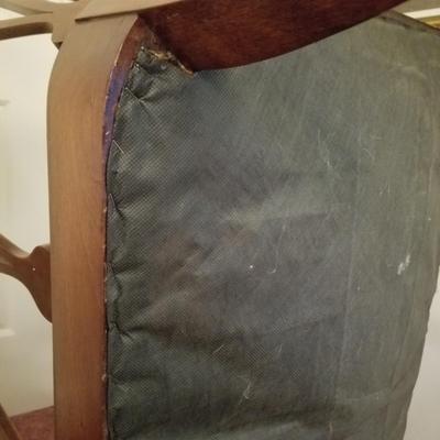 Curved-Back Upholstered Settee Bench (D-JS)