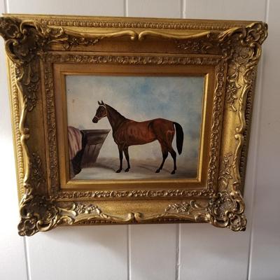 Gold Framed Animal Theme Oil Paintings (D-JS)