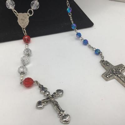 Plastic Beaded Rosary. 2