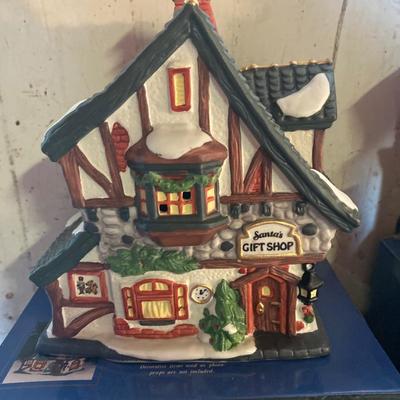 Christmas village buildings