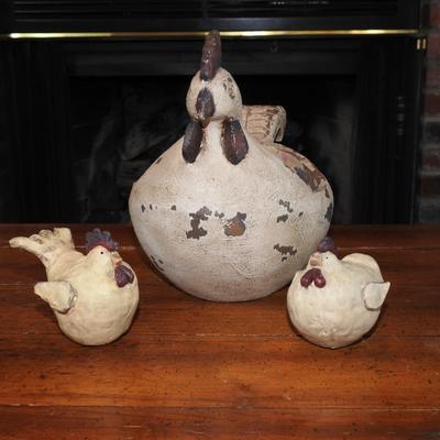Collection of rustic chickens
