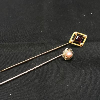 10KT GOLD HAT PINS