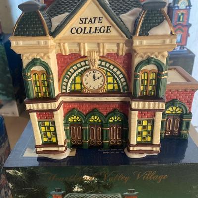 Christmas village buildings