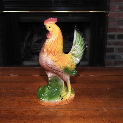Ceramic chicken statue