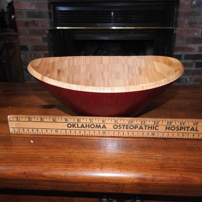 Large wood bowl