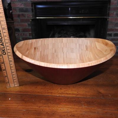 Large wood bowl