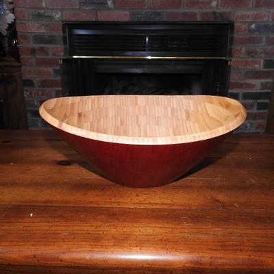 Large wood bowl