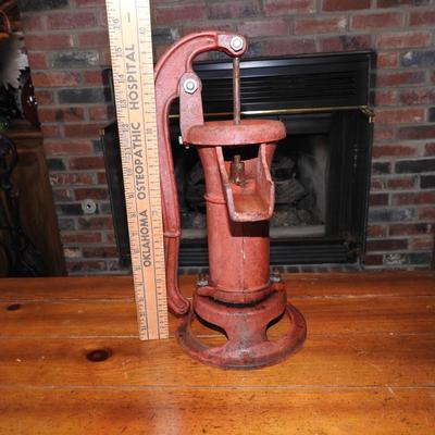 Red cast iron water pump