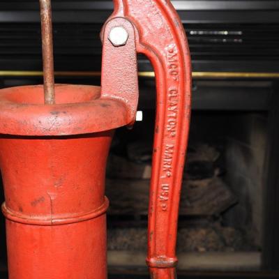 Red cast iron water pump