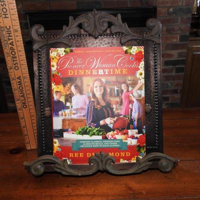 Cookbook and cookbook holder