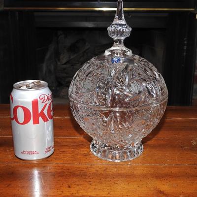 Beautiful leaded crystal candy dish