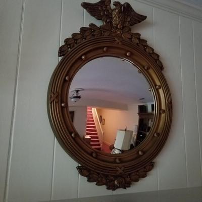 Americana Framed Round Mirror (D-JS)