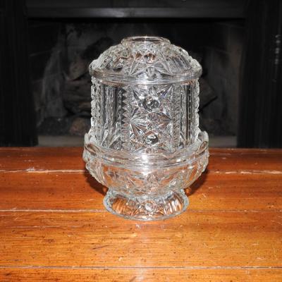 Indiana glass fairy lamp