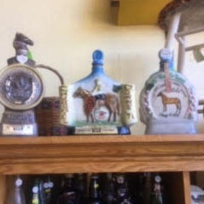 For Sale race horse whiskey decanters