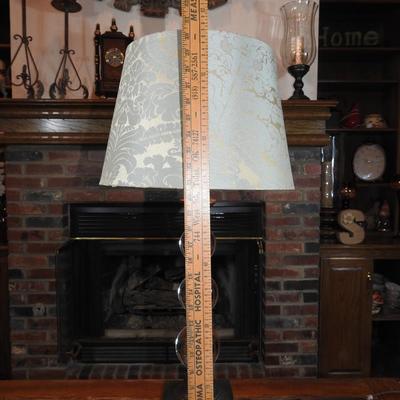 Mid century modern stacked crystal  lamp