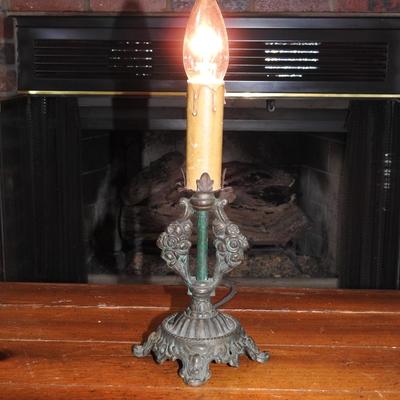 Vintage candlestick lamp
