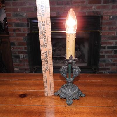 Vintage candlestick lamp
