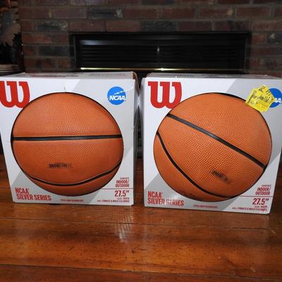 Pair of Wilson basketballs