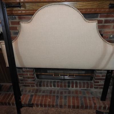 Queen headboard and metal frame