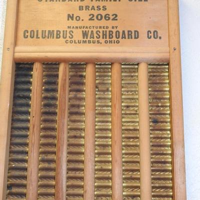 Columbus brass washboard