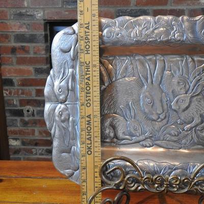 Arthur Court rabbit tray