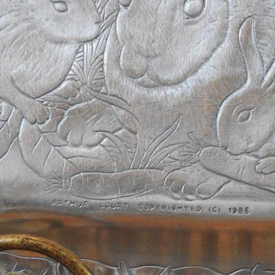 Arthur Court rabbit tray