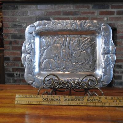 Arthur Court rabbit tray