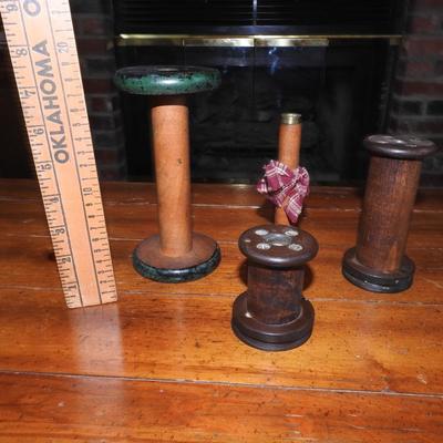 Nice collection of wood bobbins