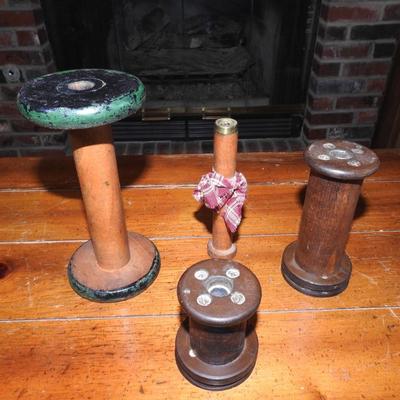 Nice collection of wood bobbins