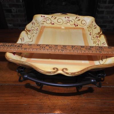 Large tray and holder
