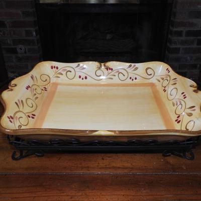 Large tray and holder