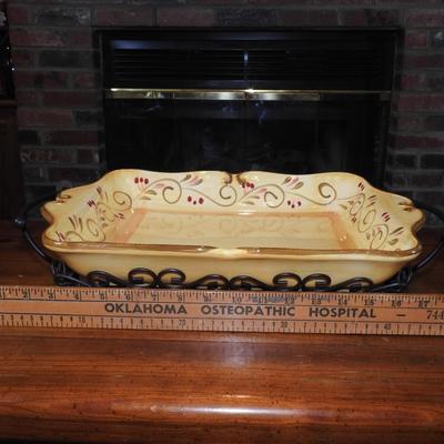 Large tray and holder