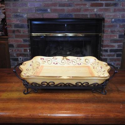 Large tray and holder