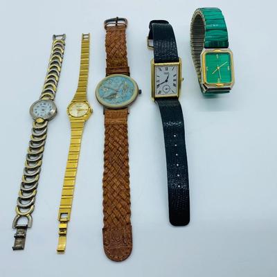 Lot 27C: Ladies Watch Collection: Bulova, Seiko, Fossil, Bernard & Green Quartz Movement