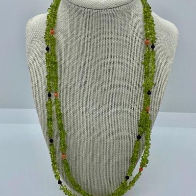 LOTJ: Vintage Coral and Freshwater Pearl & Peridot Beaded Necklaces
