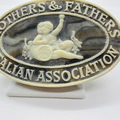 LOT 46C: Nice Vintage Mothers & Fathers Italian Association Belt Buckle