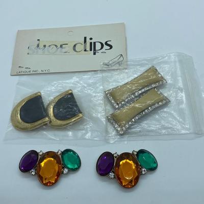 LOT 49C:  Three Pairs of Vintage Shoe Clips