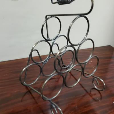 metal wine rack