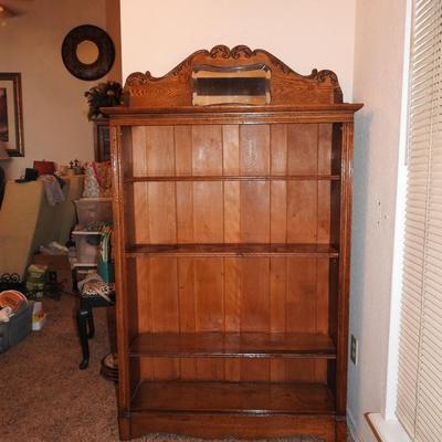 Antique oak bookcase