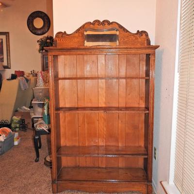 Antique oak bookcase