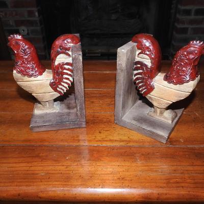Chicken bookends