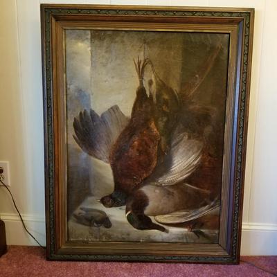 'An Addition To The Christmas' Emily Robinson 1877 Signed/Dated Oil Painting  (D-JSl