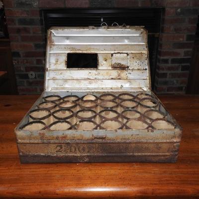 Antique Metal egg crate