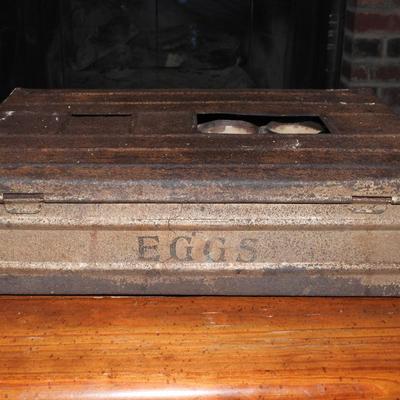 Antique Metal egg crate