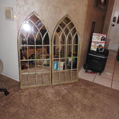 Beautiful cathedral arch mirrors