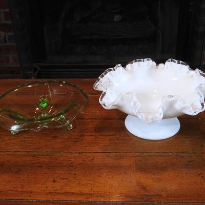 Pair of beautiful glass bowls