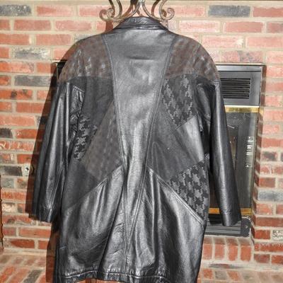 RZR women's leather coat